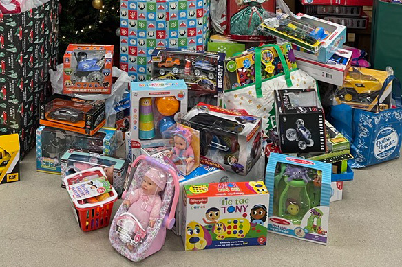 christmas toy drive box